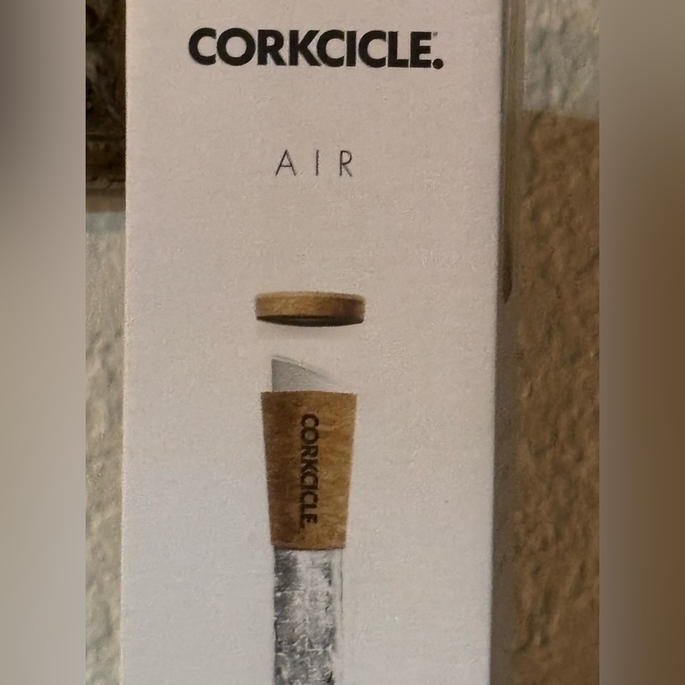 Corkcicle Air Wine Chiller - Silver and Tan - Picture 8 of 10